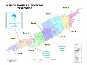 Anguilla Taxi Map 2018-2019