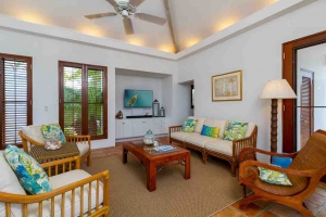 Coconut Palm Living Room with TV View